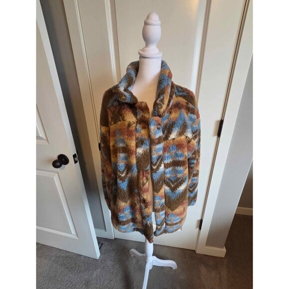 Lucky Brand women's sherpa button down jacket size medium - Picture 3 of 10